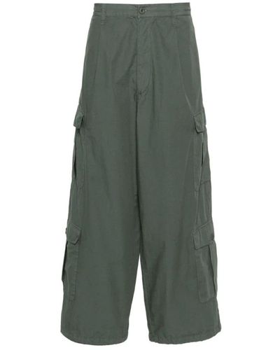 Emporio Armani Wide Trousers - Green