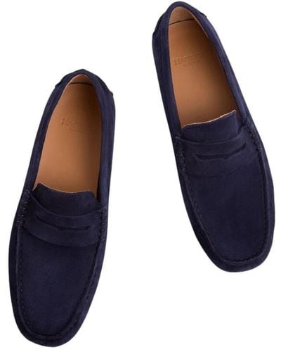 Hackett Richmond Penny Loafer Schuhe - Blau