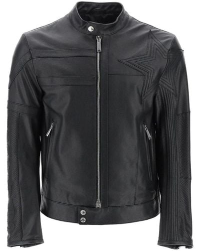 DSquared² Leather jackets - Schwarz