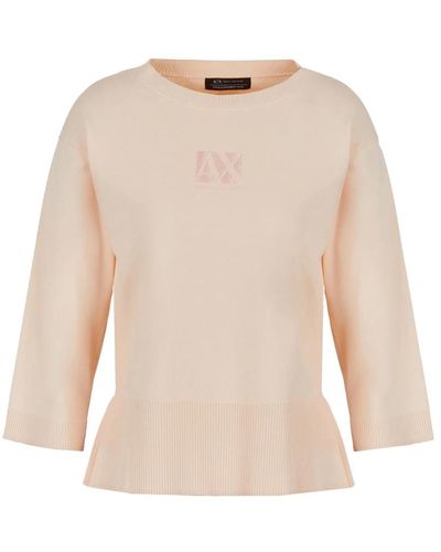 Armani Exchange Round-neck knitwear - Neutro