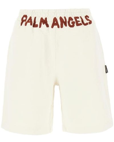 Palm Angels Stylische bermuda-shorts für männer - Weiß