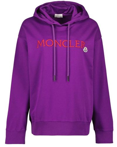 Moncler Doppel-logo hoodie - Lila