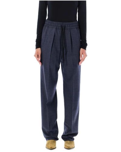 Isabel Marant Straight Trousers - Blue