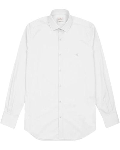 Brooksfield Baumwollhemd modern fit langarm - Weiß