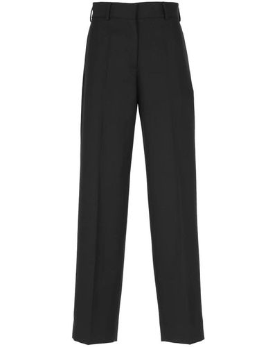 Palm Angels Straight Trousers - Black