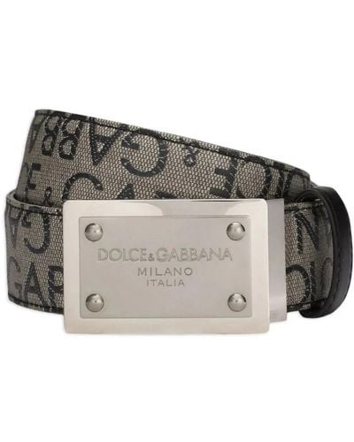 Dolce & Gabbana Wendbare logo gürteltasche - Grau