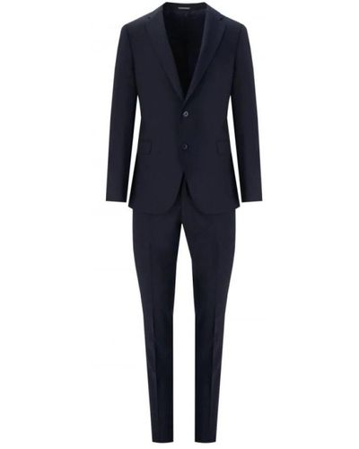 Emporio Armani Single Breasted Suits - Blue