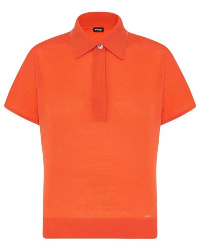 Kiton Woll-polohemd - Orange
