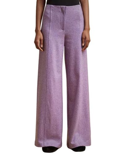 Liviana Conti Wide Trousers - Purple