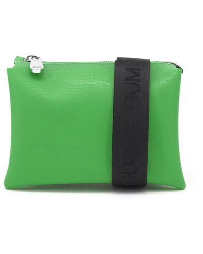Gum Cross Body Bags - Green
