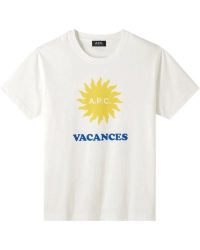 A.P.C. T-shirt Vacances H White