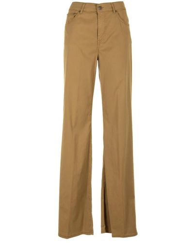 Dondup Wide Trousers - Natural