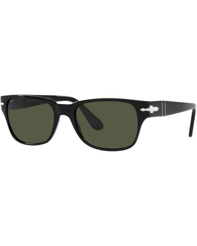 Persol Schwarze/grüne sonnenbrille