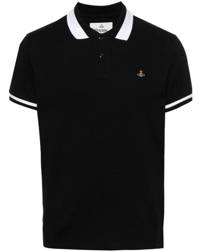 Vivienne Westwood Polo a righe nera - Nero
