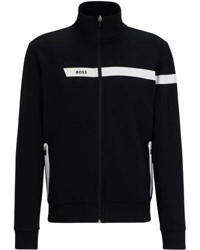 BOSS Sweatshirts & hoodies > zip-throughs - Noir
