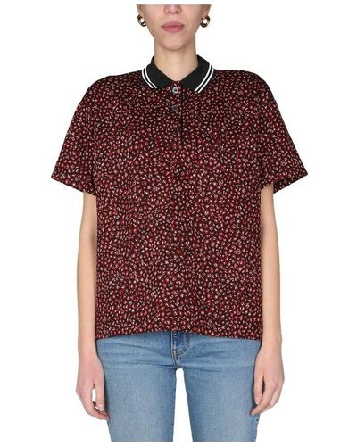 Paul Smith Polo shirt with animal motif - Rojo