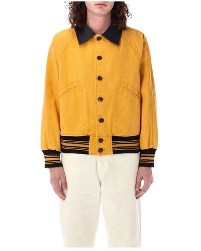 Bode Gelb schwarze banbury jacke oberbekleidung