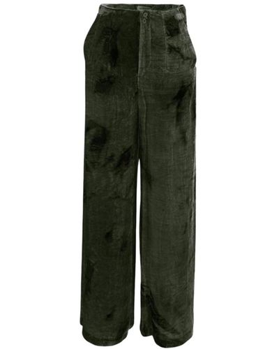 Gentry Portofino Trousers > wide trousers - Vert