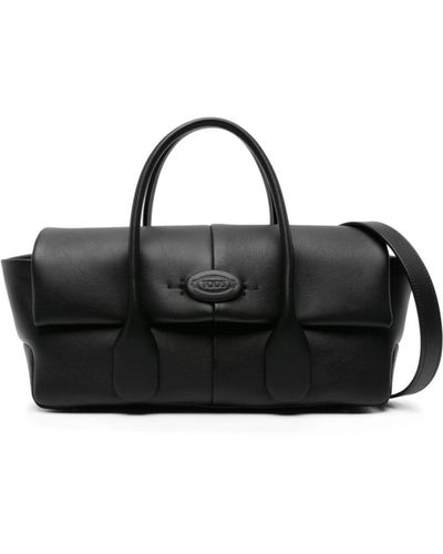 Tod's Handbags,schwarze leder handtasche mit griffen