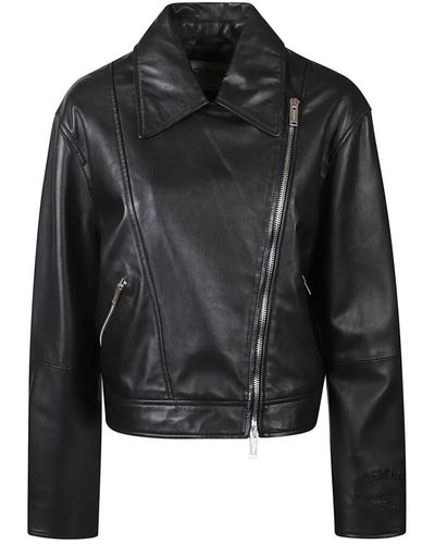 Iceberg Leather Jackets - Black