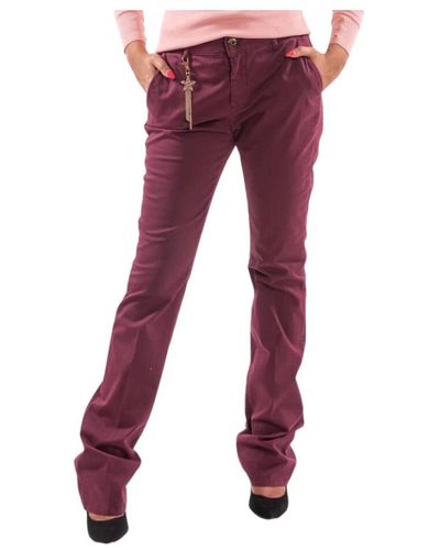 Fracomina Pantalones de pinzas - fs 23wva 003w47201 - Rojo