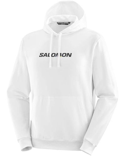 Salomon Weiße logo hoodie