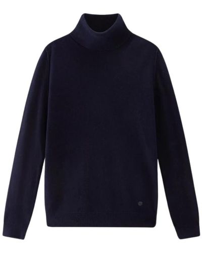 Woolrich Knitwear > turtlenecks - Bleu