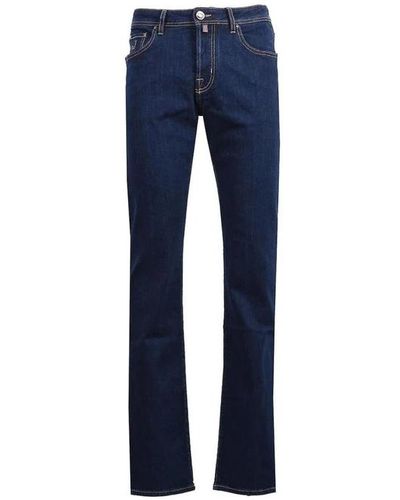 Jacob Cohen Stretch baumwoll denim jeans mit fünf taschen - Blau