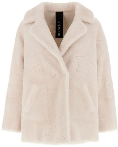 Blancha Jackets > faux fur & shearling jackets - Neutre