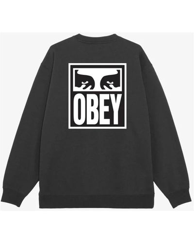 Obey Stylischer sweatshirt für männer - Schwarz