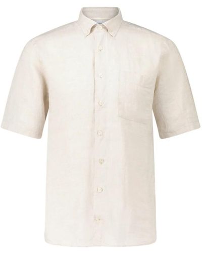 Bogner Camicia in lino a maniche corte lykos - Neutro