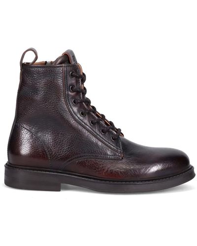 Fabi Lace-Up Boots - Brown