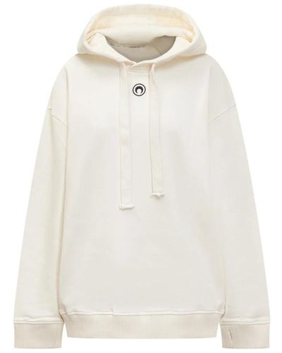 Marine Serre Sweatshirts & hoodies > hoodies - Blanc