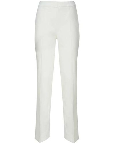 Genny Trousers > slim-fit trousers - Blanc