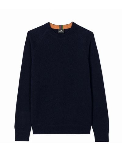 PS by Paul Smith Round-Neck Knitwear - Blue