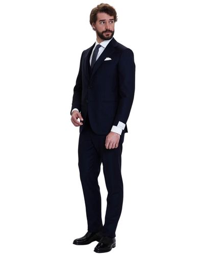 Caruso Suits > suit sets > single breasted suits - Bleu