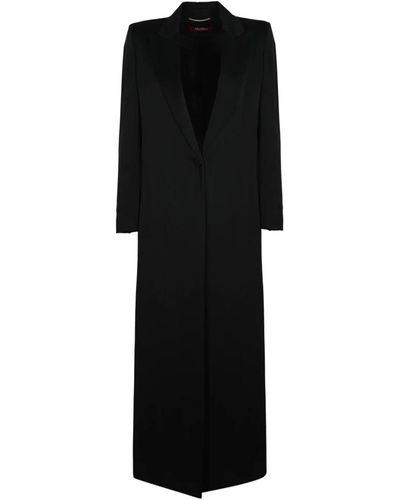 Max Mara Studio Coats > single-breasted coats - Noir