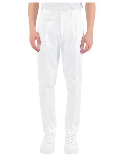 Paolo Pecora Slim-fit trousers - Weiß