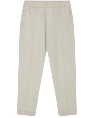 OLAF HUSSEIN Straight Trousers - Grey