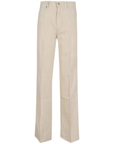 7 For All Mankind Trousers > straight trousers - Neutre