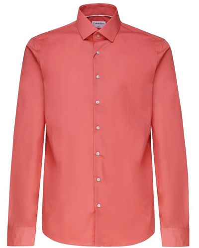 Calvin Klein Baumwolle elastan hemden - Pink