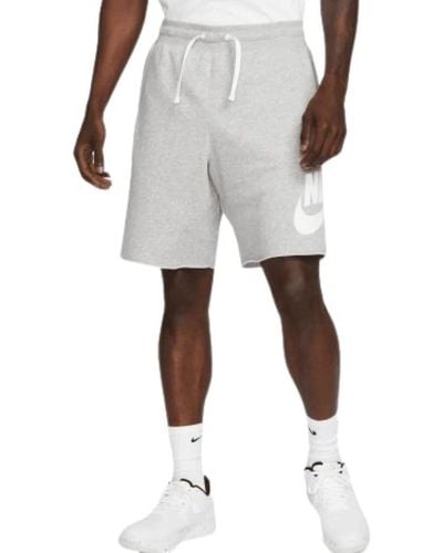 Nike Fleece alumni bermuda shorts - Weiß