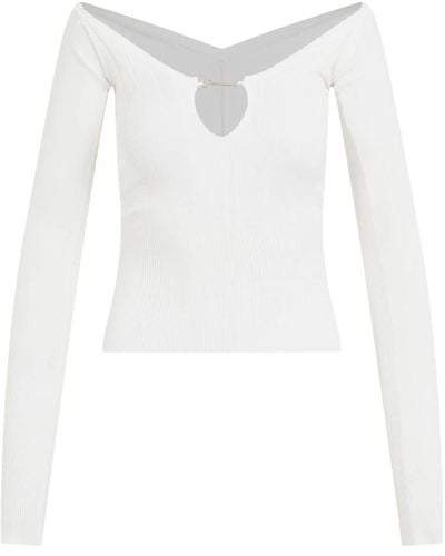 Jacquemus Long Sleeve Tops - White