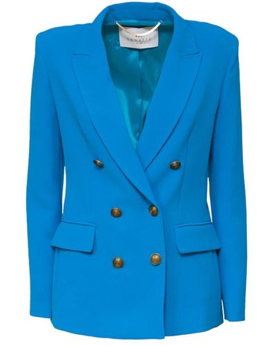 Nenette Elegant cady blazer jacket - Blu