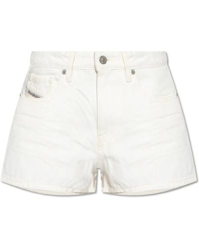 DIESEL 'de-yuba' denim shorts - 'de-yuba' denim shorts - Bianco