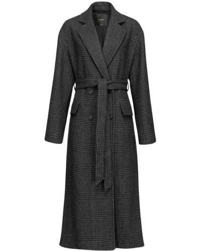 Pinko Coats > belted coats - Noir