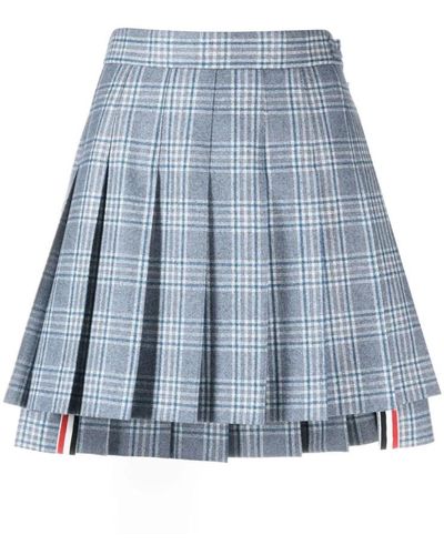 Thom Browne Skirts > short skirts - Bleu