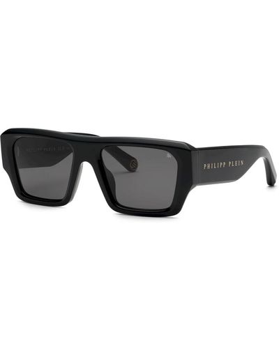 Philipp Plein Starlight sonnenbrille schwarz glänzend quadratisch
