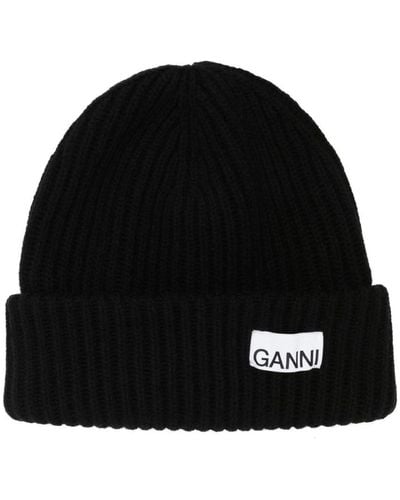 Ganni Beanies - Black
