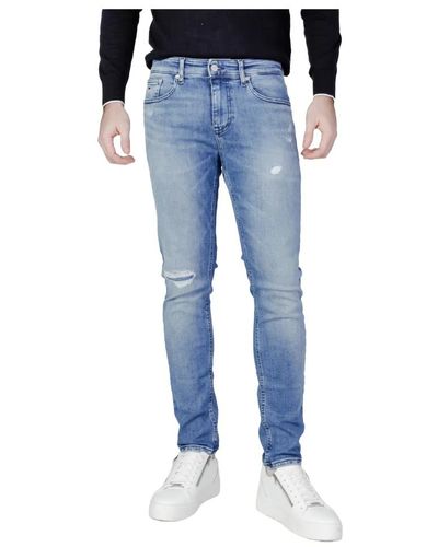 Tommy Hilfiger Regenerative cotton tapered jeans - Blu
